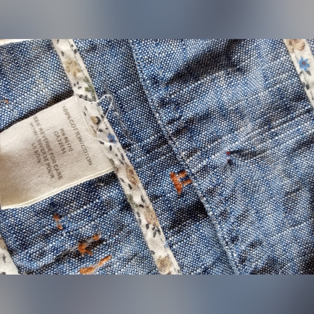 Free People Halter Neck Denim Vest Top - Picture 13 of 16